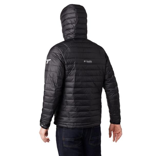 Columbia Snow Country Hooded Jacket Black For Men's NZ67014 New Zealand